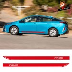 Car Vinyl Prius Auto Side Stripes Sticker Car Door Decals Graphics Gloss Auto Side Car Sticker for Toyota Prius Car Styling